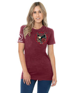 Eagle Rose Ladies T-Shirt - American Built USA