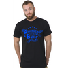 Born To Fight - Black with Blue Design