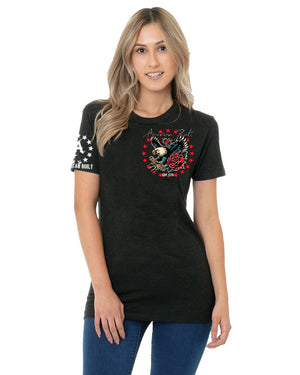 Eagle Rose Ladies T-Shirt - American Built USA