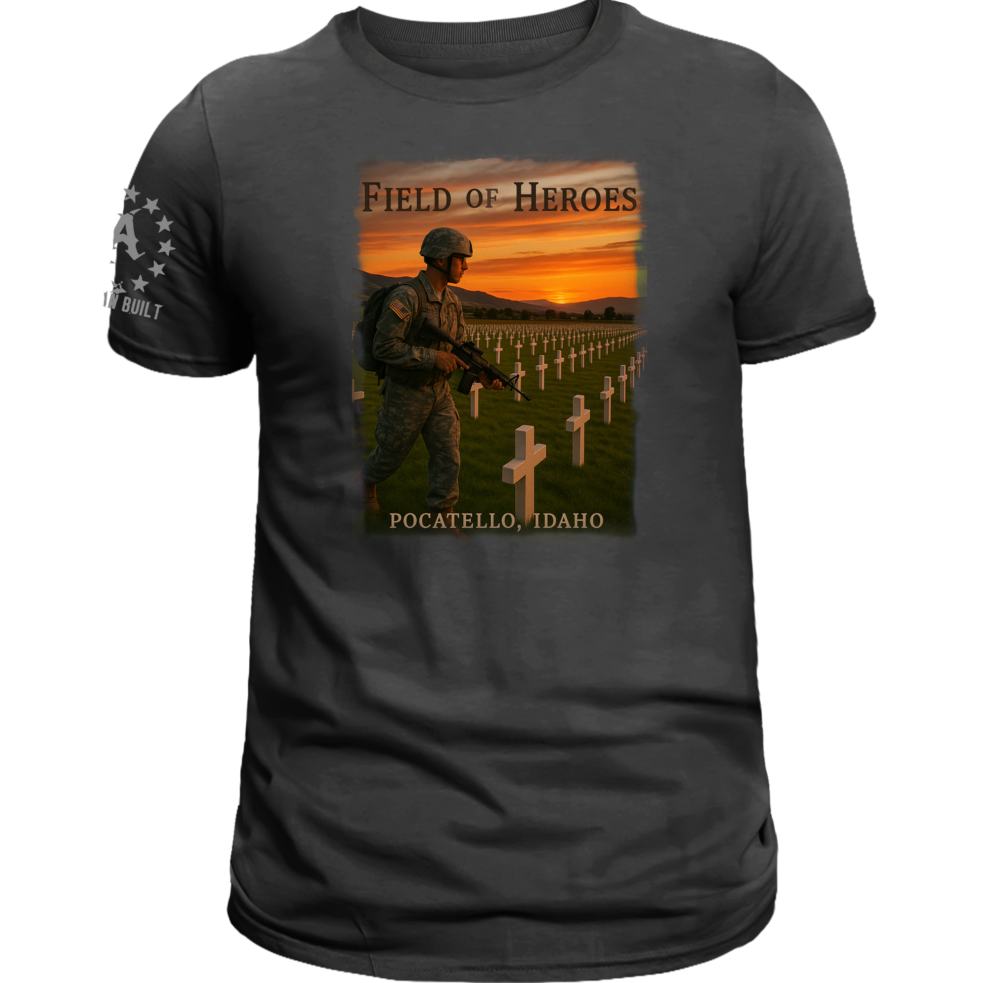 Idaho Field of Heroes-T Shirts, Pullover Hoodies, Zip Up Jackets USA-Made