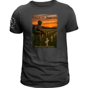 Idaho Field of Heroes-T Shirts, Pullover Hoodies, Zip Up Jackets USA-Made